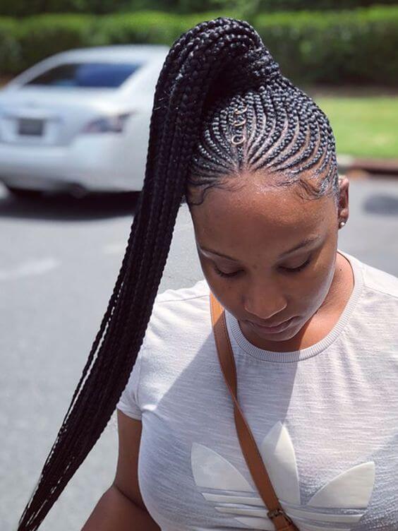 47+ Latest Cornrows Braided Hairstyles 2019 For African ...