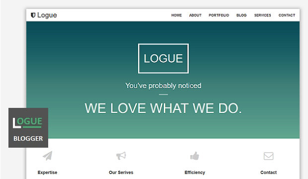 Logue Blogger Template