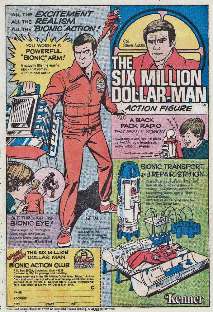 six million dollar man lettering