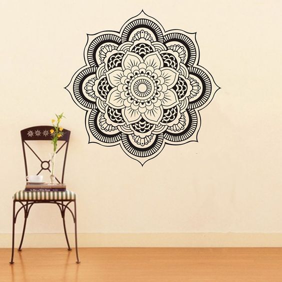 رسم على الحائط, رسم حائطي, رسم ديكورات, ماندالا, Mandala, افكار للرسم على الحائط