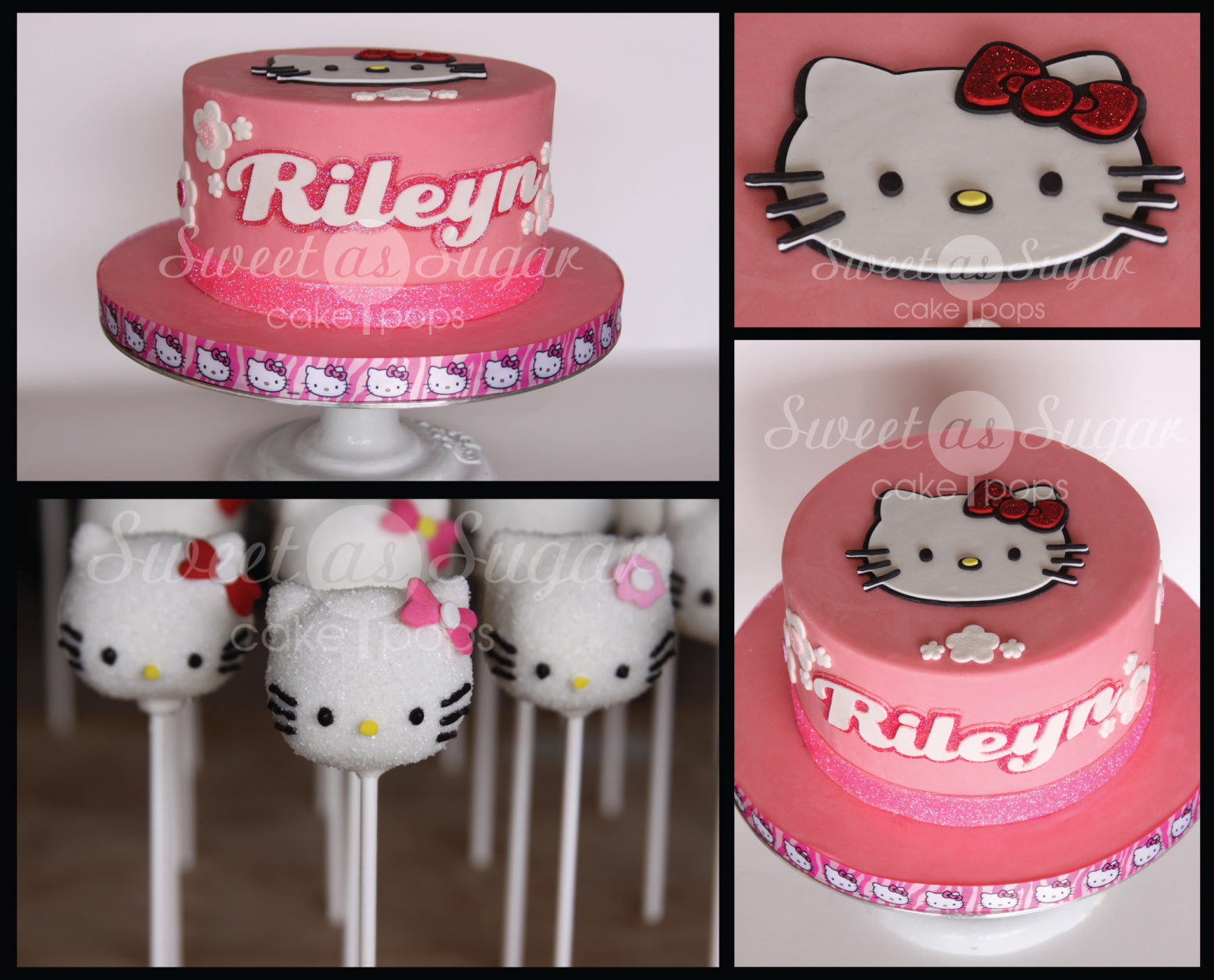 Hellooo Kitty 1st Birthday Cake And Pops Sweet As Sugar