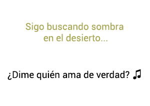 De que trata la canción Dime Quién Ama de Verdad de Beret 