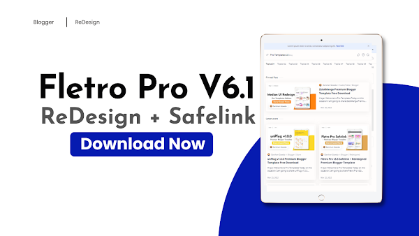 Fletro Pro v6.1 Redesign + Safelink Blogger Templates Free Download 