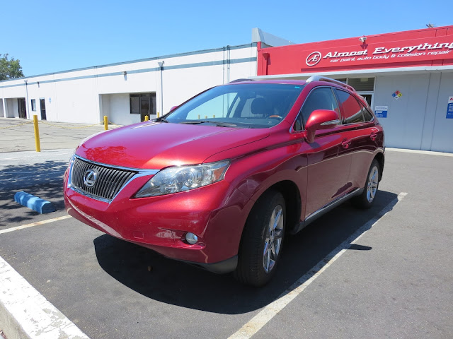 Lexus RX350 damaged at rear.