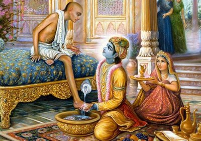Bhagwan Shri Krishna Image with Friend Sudama