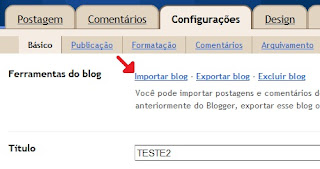 importar blog blogger
