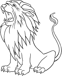 big lion coloring pages