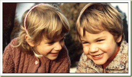 Rogi with his sister