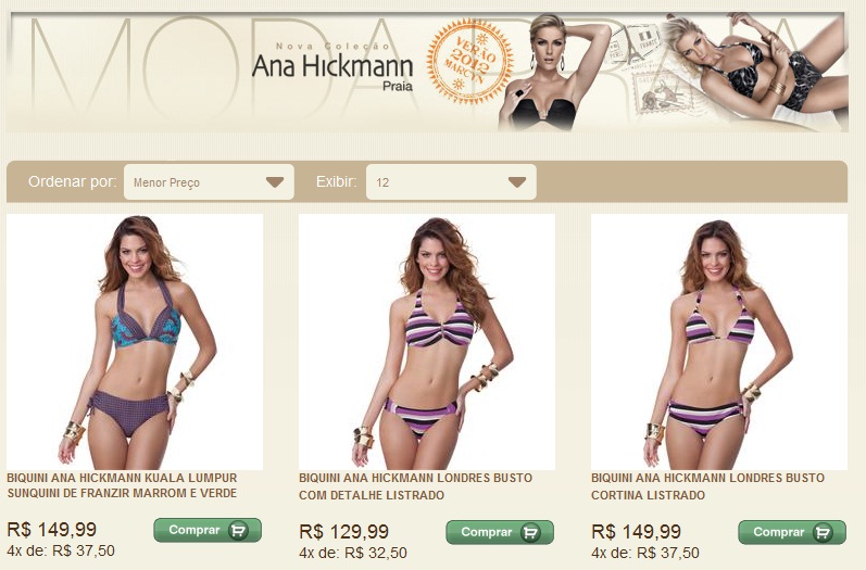 Biquinis para Seios Grandes Ana Hickman