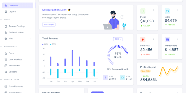 Sneat – Free Responsive Bootstrap 5 HTML5 Admin Template
