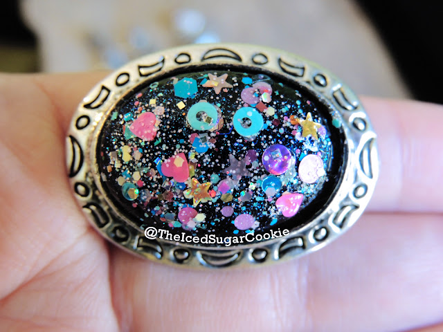 Glitter Bomb Fashion Rings, Rings, Fashion Rings, The Iced Sugar Cookie, Jewelry, Boho Rings, Glitter Rings, Statement Rings, Galaxy Rings, 