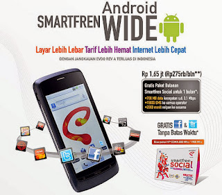 Harga Android Smartfren Wide spesifikasi fitur