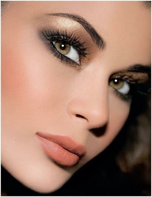 para hazel  Dicas and noiva makeup Maquiagem brown hair Noivas: natural a for pra eyes