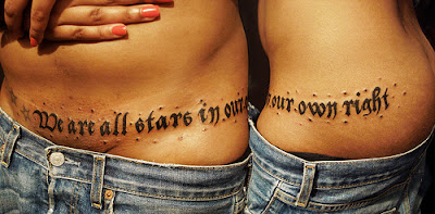 Tattoos Quotes  Life on Sexy Girls With Text Rib Tattoos Designs Love Quotes Tattoos Design