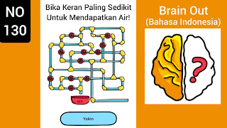 Kunci Jawaban Brain Out Level 130: Buka Keran Paling Sedikit Untuk Mendapatkan Air!