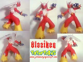 Pokemon Blaziken Papercraft