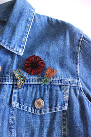 Shrinky Dinks tutorial, crafting with Shrinky Dinks, blah to TADA, handmade pins, DIY pins, Sharpie crafts, shrinking plastic crafts, toaster crafts, acrylic paint, bar pins, denim jacket, fashion accessories, brooch