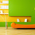 Orange And Green Modern Interior Design