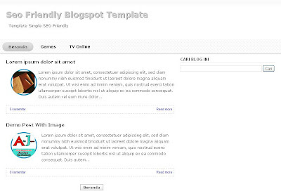 Free Template SEO Friendly Blogger