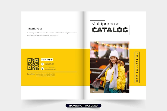 Creative fashion brand catalog cover free download