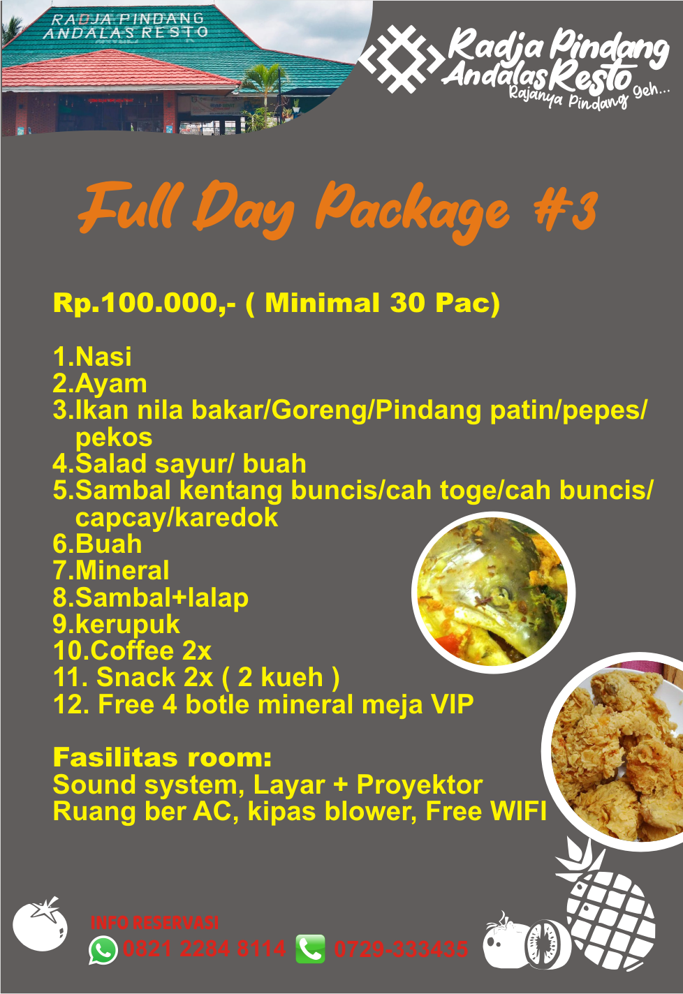 FULL DAY PACKAGE #3