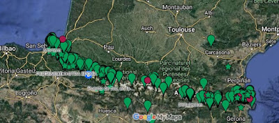  Mapa de los bunkeres de la Linea P en el Pirineo