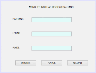 Contoh Program Sederhana Menghitung Luas Persegi Panjang Pada Pemograman Java