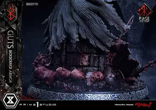 Berserk - Guts in Bersrk Armor Rage Edition y Unleash Edition Statues de Prime 1 Studio