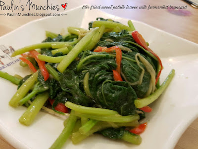 Stir fried sweet potato leaves with fermented beancurd - Ming Kitchen at Yew Tee Square - Paulin's Munchies