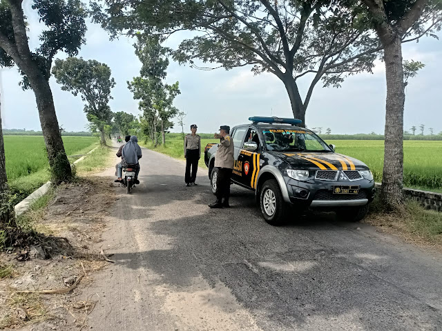  Patroli Persawahan, Polisi Kediri Ingatkan Petani Waspada Curanmor