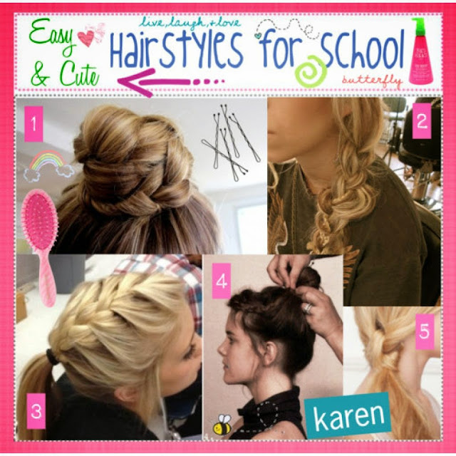 Easy Hairstyles For School