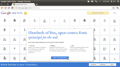 Google web fonts