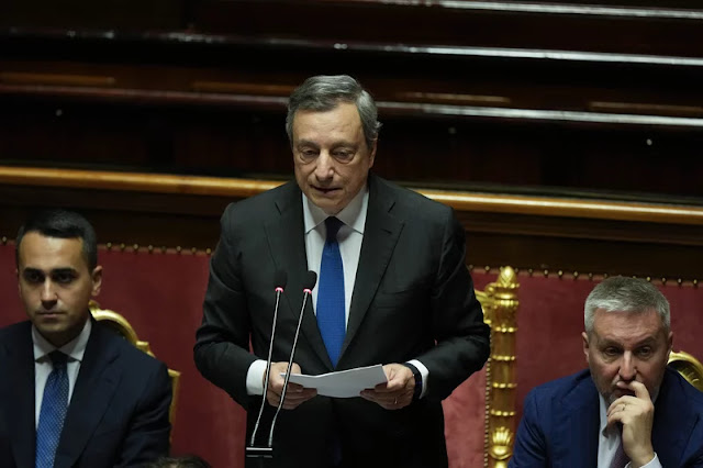 Despite winning a vote of confidence, Italian Prime Minister Draghi sees his government fall apart