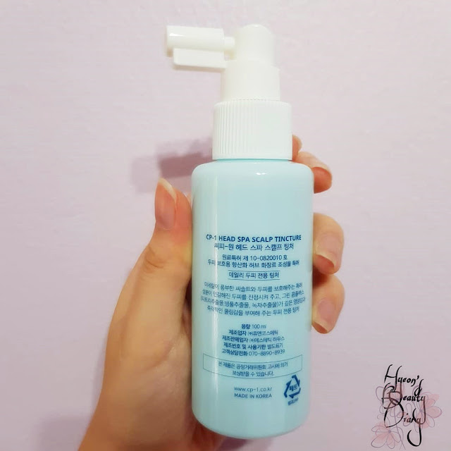 Review; CP-1's Scalp Tincture Head Spa