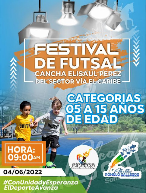 GESTIÓN-ELORZA: Alcaldía de Rómulo Gallegos y su dirección de deportes invita al Festival de Fútbol para este sábado.