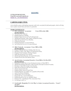 Tax Accountant CV 1