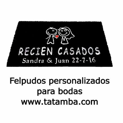 felpudos personalizados para regalar a recien casados