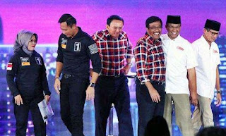 Hasil Quick Count Pilkada DKI Jakarta 2017: Agus, Ahok, Anies