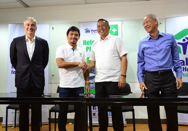 MANNY PACQUIAO RENEWS COMMITMENT WITH HABITAT FOR HUMANITY