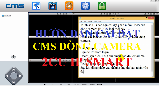Hướng dẫn cài đặt CMSClient dòng camera IP 2cu