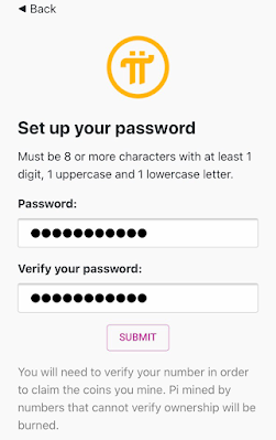 set up your password
