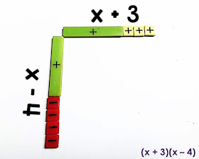 Algebra tiles are perfect for making abstract concepts more concrete for our hands-on and visual learners. In this post are 2 examples with pictures for using algebra tiles to multiply polynomials.