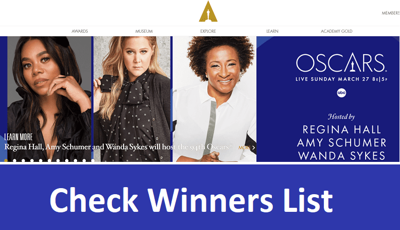 Oscar Awards 2022 Winners list Best Movie, Actor, Actress, Director Name list