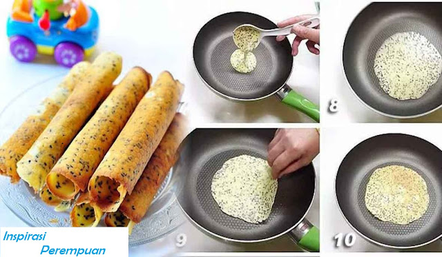 Cara Membuat Egg Roll dengan Menggunakan Teflon