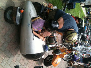 Kid in sidecar