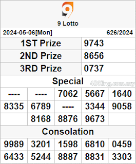 9 lotto 4d result