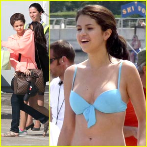 selena gomez bikini glamour  images