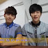 Hoya and L cheer for students taking final exam