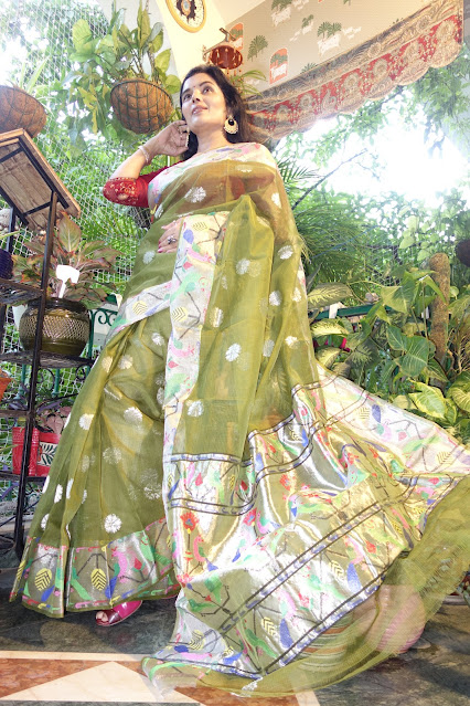 KotaDoria saree with pure zari