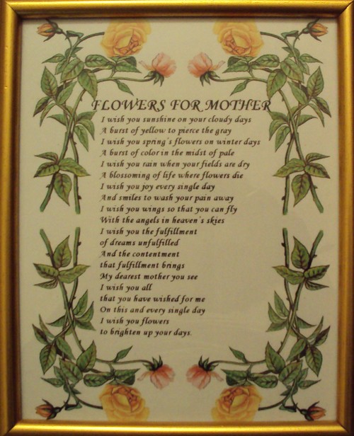 poems about death of a mother. Birthday Wishes for My Mother